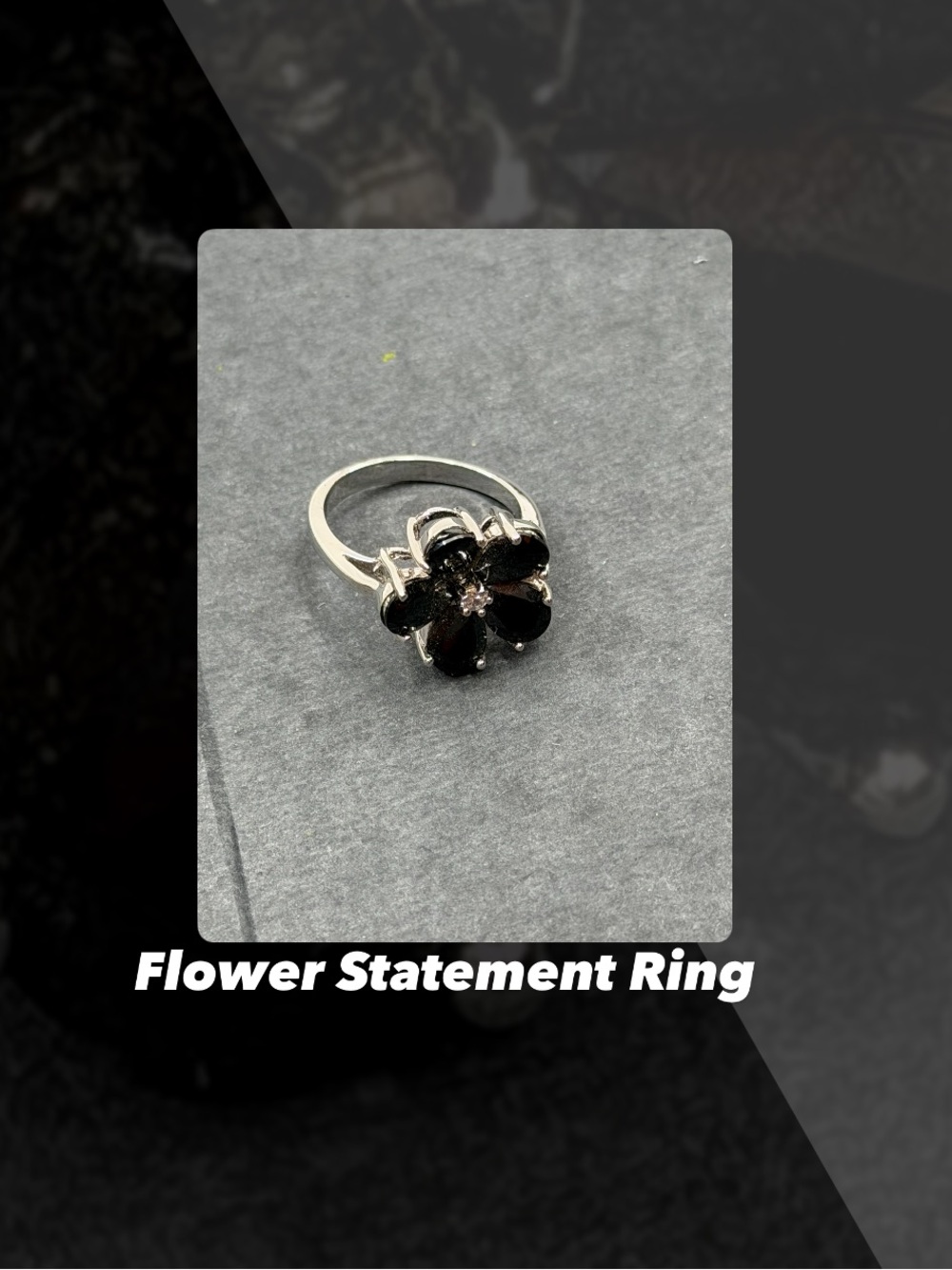 EUC Flower Statement Ring